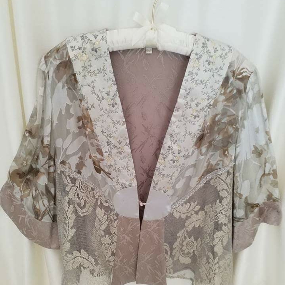 NEW SPENCER ALEXIS 2PCJACKET &SKIRT TAUP/SIL/WHT L